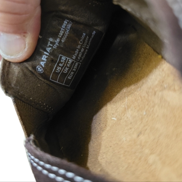 Ariat Chocolate Chip Giraffe Print Cruiser Slip-on Shoes 8.5 Leather - Picture 9 of 9